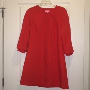 Lilly pulitzer sample medium red coat jacket nwot